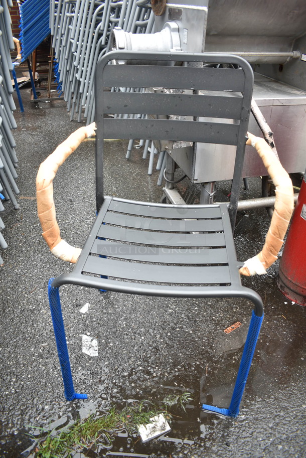 25 BRAND NEW! BFM Seating Vista Outdoor / Indoor Stackable Chair w/ Arm Rests. 25 Times Your Bid! - Image 3 of 4