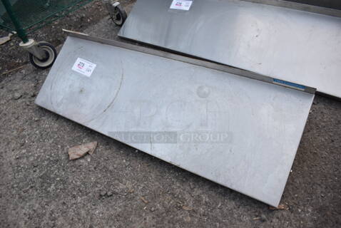 Stainless Steel Shelf w/ Wall Mount Brackets. 36x12x10