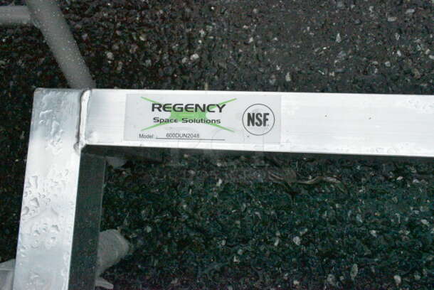 BRAND NEW SCRATCH AND DENT! Regency 600DUN2048 48" x 20" x 8" Aluminum Dunnage Rack - 1685 lb. Capacity - Image 5 of 5