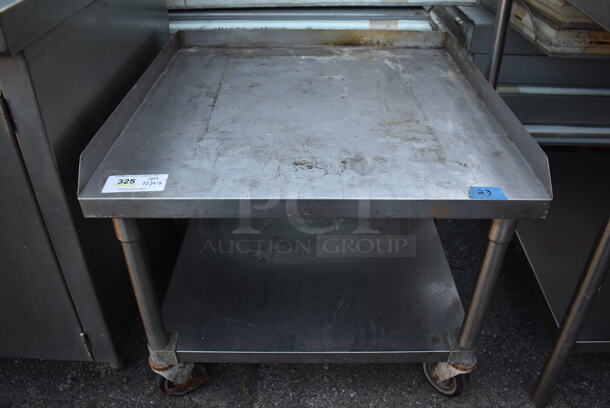 Stainless Steel Equipment Stand w/ Under Shelf on Commercial Casters. 30x30x26 - Image 1 of 4