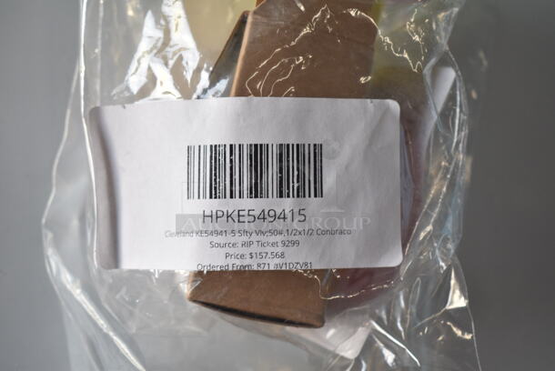 2 BRAND NEW SCRATCH AND DENT! HPKE549415 Cleveland KE54941-5 Sfty Vlv;50#,1/2x1/2 Conbraco,  HP222231 Cleveland 222231 Vlv;Sld;1/4npt;Open Coil;Wtr F. 2 Times Your Bid! - Image 3 of 4
