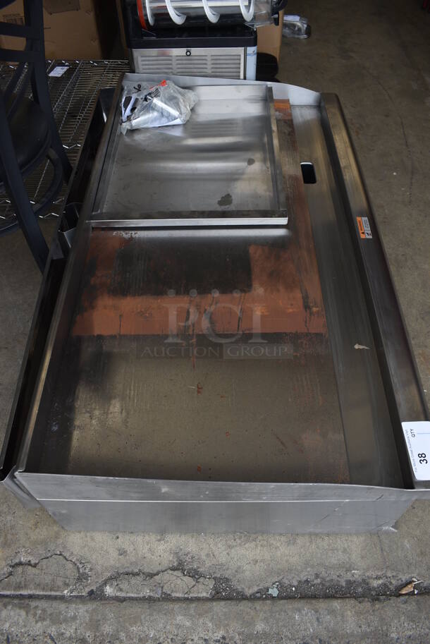 BRAND NEW! CPG Model 351GMCPG48NL Stainless Steel Commercial Countertop Natural Gas Powered Flat Top Griddle. 120,000 BTU. 48x30x13 - Image 4 of 9