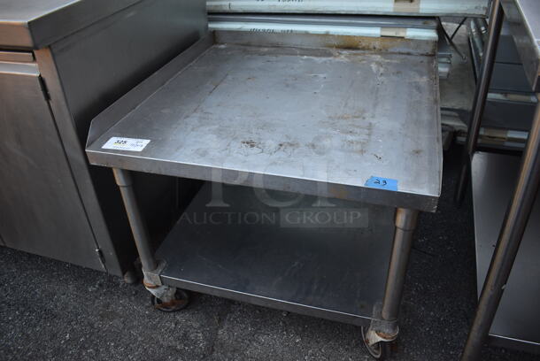 Stainless Steel Equipment Stand w/ Under Shelf on Commercial Casters. 30x30x26 - Image 3 of 4