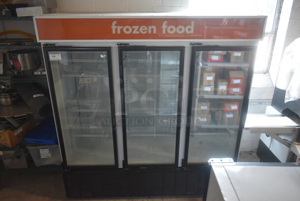 Master-Bilt BLG-74HDA Metal Commercial 3 Door Reach In Freezer Merchandiser w/ Poly Coated Racks. 208-230 Volts, 1 Phase. Tested and Working! - Image 1 of 8