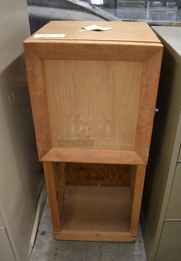 Wooden Cabinet. 17.5x18x41