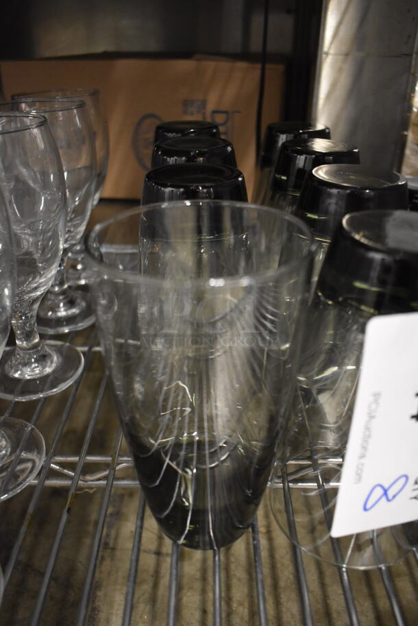 8 Beverage Glasses. 3.5x3.5x6. 8 Times Your Bid! - Image 1 of 2