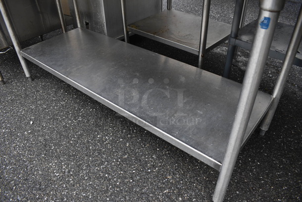 Stainless Steel Commercial Left Side Clean Side Dishwasher Table w/ Metal under Shelf. 85x30x45 - Image 4 of 4