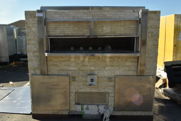 WoodStone WS-FD-8645-RFG-LR-IR-NG Metal Commercial Natural Gas Powered Fire Deck Hearth Pizza Oven. 225,000 BTU. 