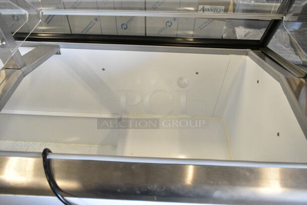BRAND NEW SCRATCH AND DENT! Master-Bilt DD-66L Metal Commercial 69" Low Glass Ice Cream Dipping Cabinet. 115 Volts, 1 Phase.  Tested and Working! - Image 7 of 10