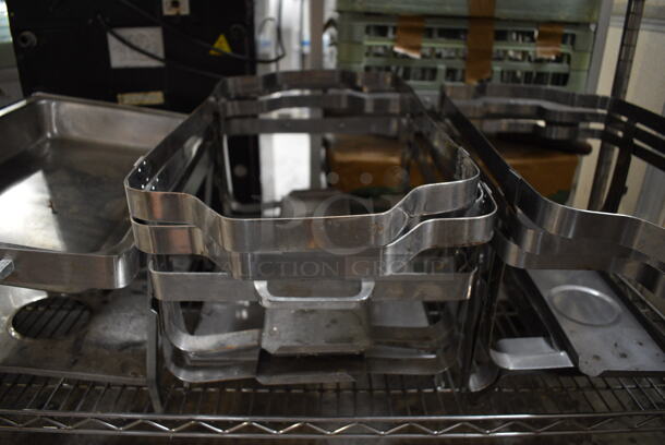 ALL ONE MONEY! Tier Lot of Various Metal Chafing Dish Frames - Image 3 of 4