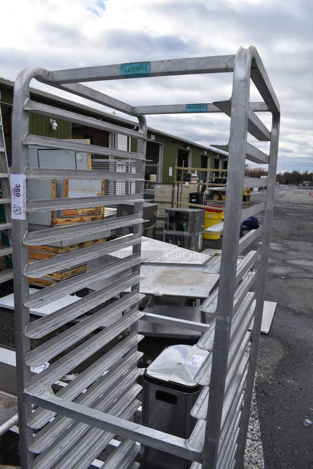 Metal Commercial Pan Transport Rack on Commercial Casters. 20.5x26x69 - Image 2 of 3