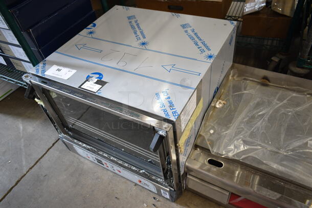 BRAND NEW SCRATCH AND DENT! Cooking Performance Group CPG 351COHD3A Stainless Steel Countertop Half Size Electric Powered Convection Oven. See Pictures for Broken Glass on Door. 120 Volts, 1 Phase. Tested and Working! - Image 4 of 6