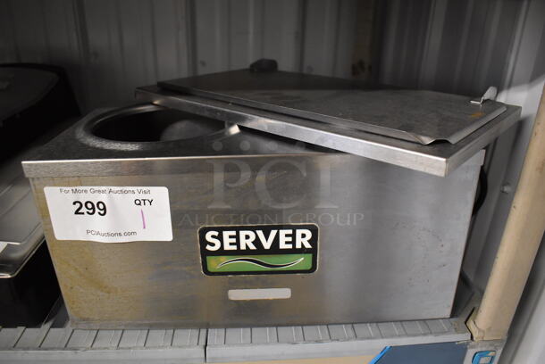 Server Stainless Steel Commercial Countertop Cone Dip Bin. 120 Volts, 1 Phase. 15x8x9