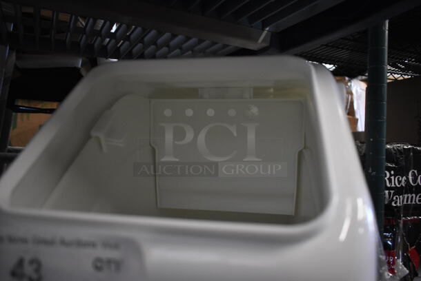 BRAND NEW SCRATCH AND DENT! Baker's Mark 176IB100 6.3 Gallon / 100 Cup Shelf Ingredient Bin with Flip Lid, Label Sheet, and Scoop  - Image 5 of 5