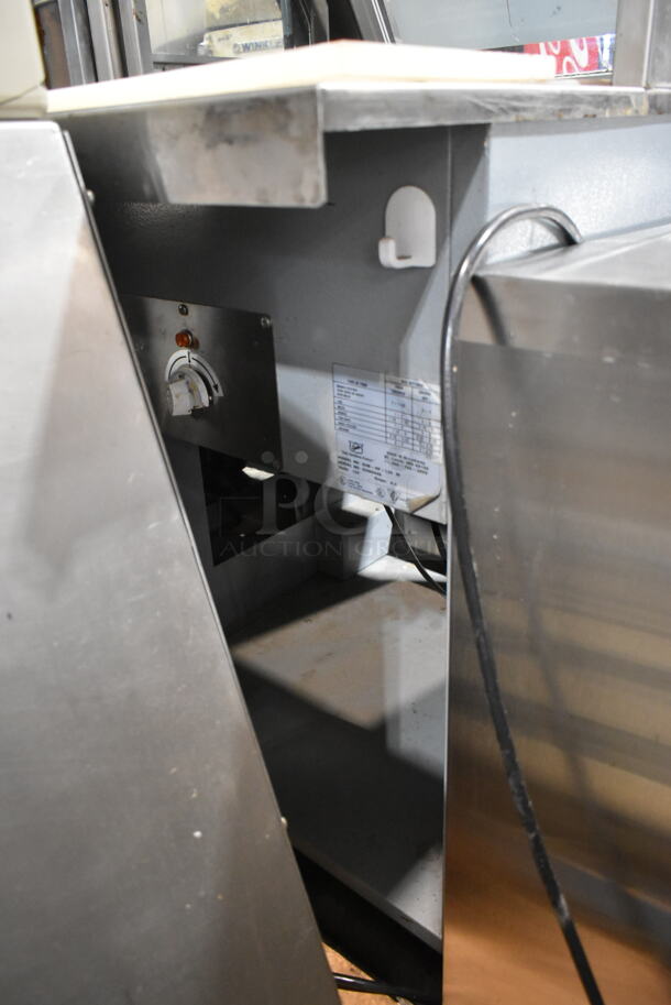 Duke Stainless Steel Commercial Subway Sandwich Make Line Prep Station w/ Lowering Sneeze Guard.  - Image 4 of 6