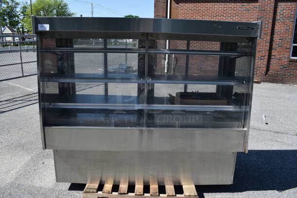 Servolift Eastern Stainless Steel Commercial Floor Style Open Grab N Go Merchandiser. 208-120 Volts, 1 Phase. 82.5x33x74
