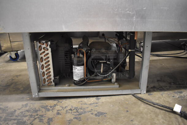 Stainless Steel Commercial Cold Pan Drop In. 115 Volts, 1 Phase. 74x27x22. Tested and Powers On But Temps at 43 Degrees - Image 5 of 6