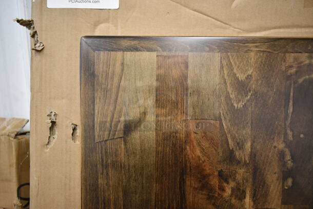 BRAND NEW IN BOX! Lancaster Table & Seating 30"x60" Solid Wood Reclaimed Wood Butcher Block Tabletop. - Image 2 of 5