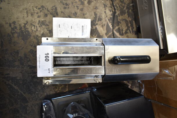 BRAND NEW SCRATCH AND DENT! EMT-1 Stainless Steel Commercial Countertop Electric Powered Meat Tenderizer. 110 Volts, 1 Phase. Tested and Powers On But Parts Do Not Move - Image 3 of 6
