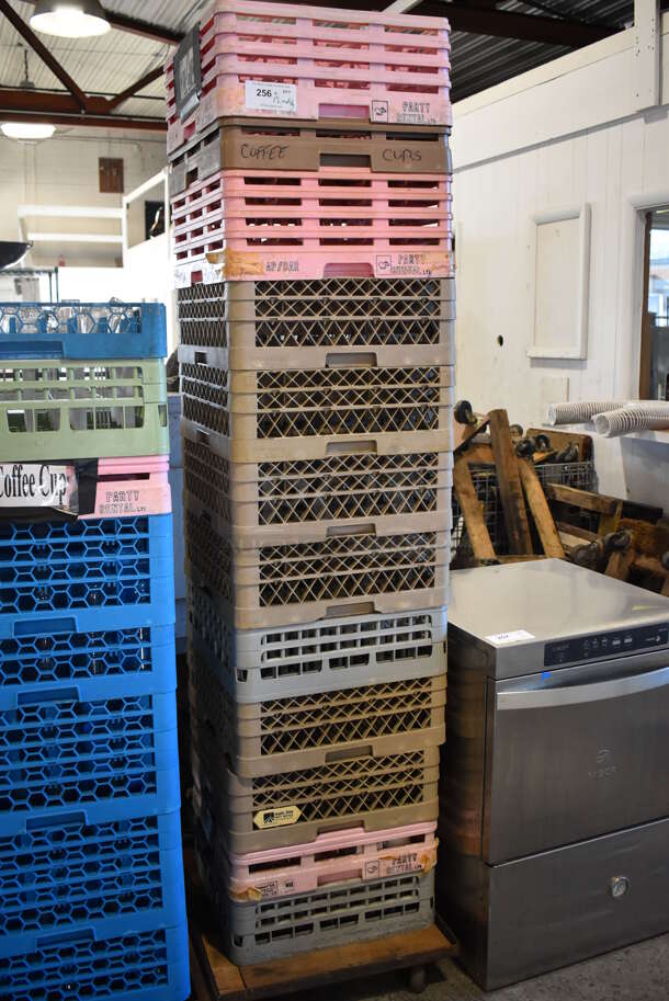 ALL ONE MONEY! Lot of 12 Empty Dish Caddies on Dolly. - Image 2 of 4