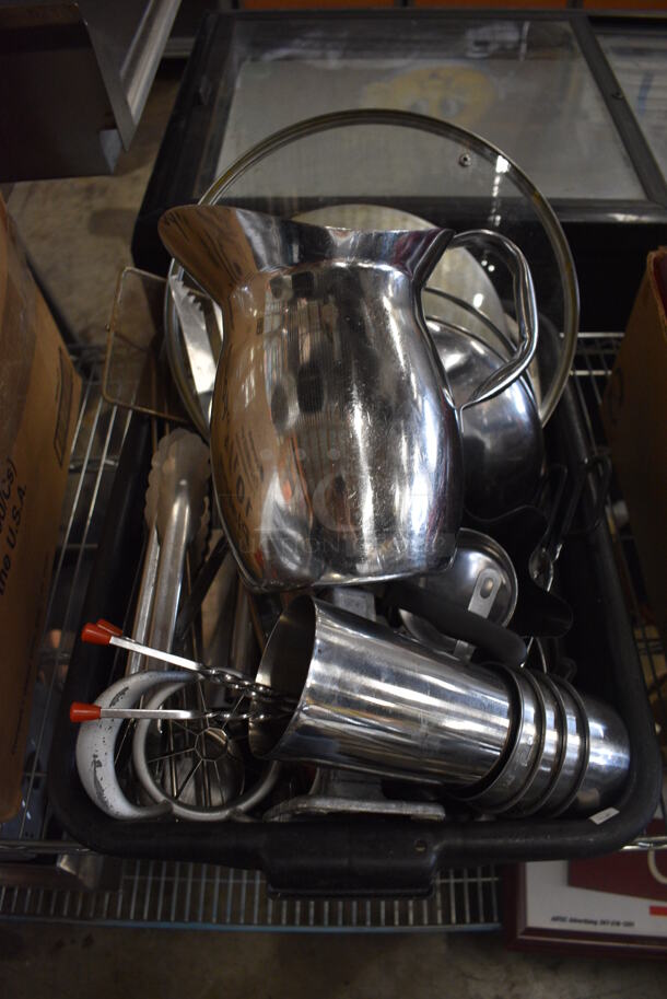 ALL ONE MONEY! Lot of Various Metal Items In Black Poly Bus Bin! - Image 2 of 5