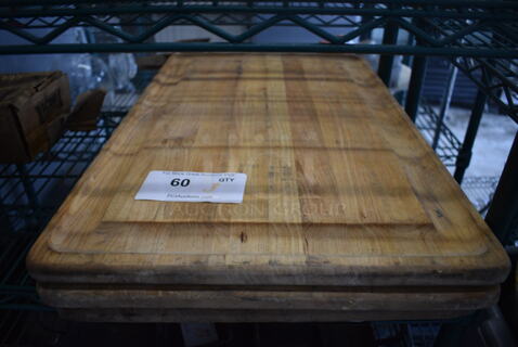 3 Butcher Block Cutting Boards. 24x16x1. 3 Times Your Bid!