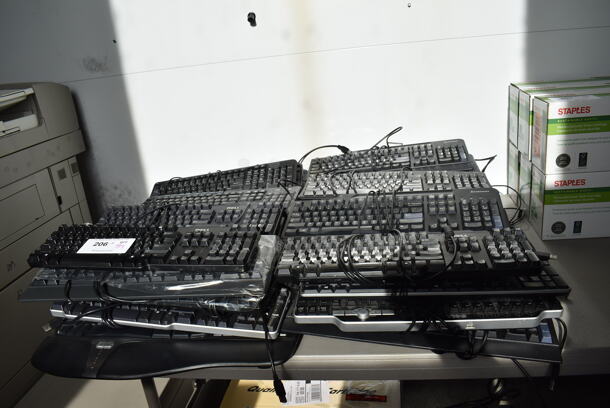 ALL ONE MONEY! Lot of 39 Various Keyboards. Includes 18x6x2 - Image 1 of 7