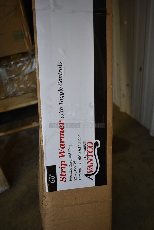 BRAND NEW SCRATCH AND DENT! Avantco 177SW60TCP 60" High Wattage Strip Warmer with On/Off Toggle Controls and Cord. 120 Volts, 1 Phase.  - Image 4 of 6