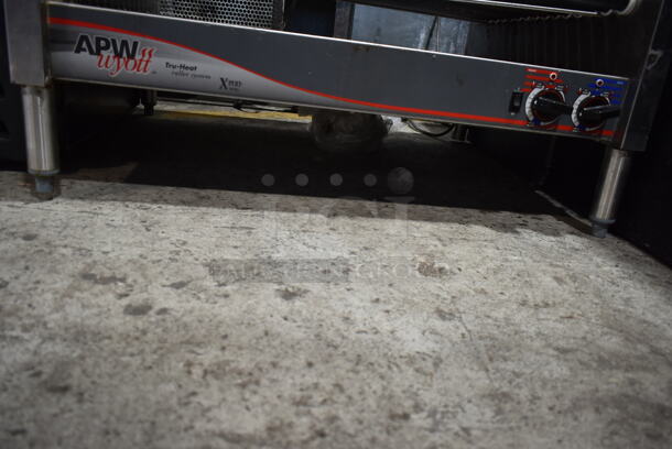 APW Wyott HRS-75 5T Stainless Steel Commercial Countertop Hot Dog Roller. 208/240 Volts, 1 Phase.  - Image 2 of 5