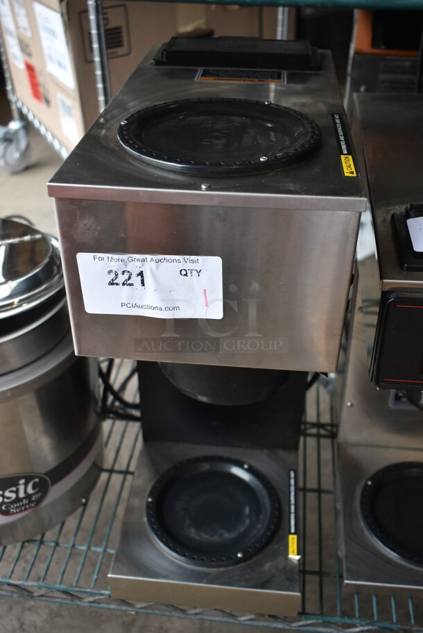2016 Bunn VPR Stainless Steel Commercial Countertop 2 Burner Coffee Machine w/ Poly Brew Basket. 120 Volts, 1 Phase. - Image 2 of 7