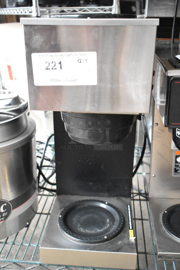 2016 Bunn VPR Stainless Steel Commercial Countertop 2 Burner Coffee Machine w/ Poly Brew Basket. 120 Volts, 1 Phase. - Image 3 of 7
