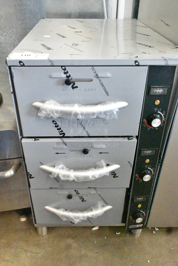 BRAND NEW SCRATCH AND DENT! 2023 ServIt 423WDNFS3 Stainless Steel Commercial 3 Drawer Warming Drawer. 120 Volts, 1 Phase. Tested and Working! - Image 2 of 6