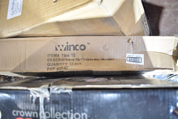 PALLET LOT of 25 BRAND NEW! Items/Boxes Including Stainless Steel Chafing Dish Dome Covers, Springform Pans, 4 Various Winco Chafers, Winco MPB-36 Mop Bucket, Winco TBH-18 18" Table Number Holders. 25 Times Your Bid! - Image 9 of 12