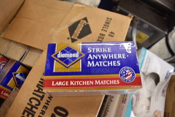 ALL ONE MONEY! Lot of Various Items Including Deli Paper Sheets, Gloves, Wet Towels, Metal Adapters and Matches - Image 7 of 8