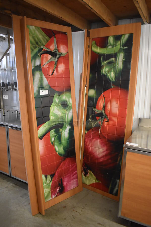 2 Wood Pattern Front Panels for Subway Sandwich Make Line. 83x5x30. 2 Times Your Bid! - Image 5 of 6