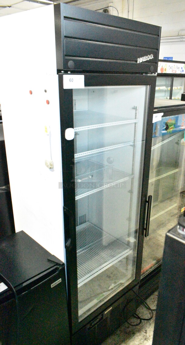 2019 Habco SE18 Metal Commercial Single Door Reach In Cooler Merchandiser w/ Poly Coated Racks. 115 Volts, 1 Phase. Tested and Working! - Image 1 of 5