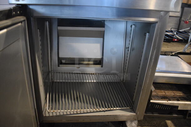 Randell Stainless Steel Commercial Single Door Work Top Cooler on Commercial Casters. 27x30x38.5. Tested and Powers On But Temps at 51 Degrees - Image 4 of 6