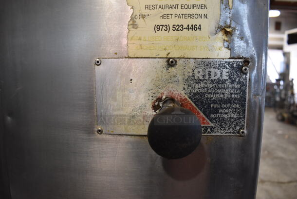 2 Bakers Pride D125 Stainless Steel Commercial Natural Gas Powered Single Deck Pizza Oven w/ Cooking Stones on Metal Legs. 125,000 BTU. 65.5x43x70. 2 Times Your Bid! - Image 3 of 10