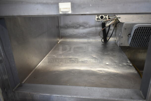 Stainless Steel Commercial Sandwich Salad Prep Table Bain Marie Mega Top on Commercial Casters. 115 Volts, 1 Phase. Tested and Powers On But Does Not Get Cold
 - Image 6 of 7