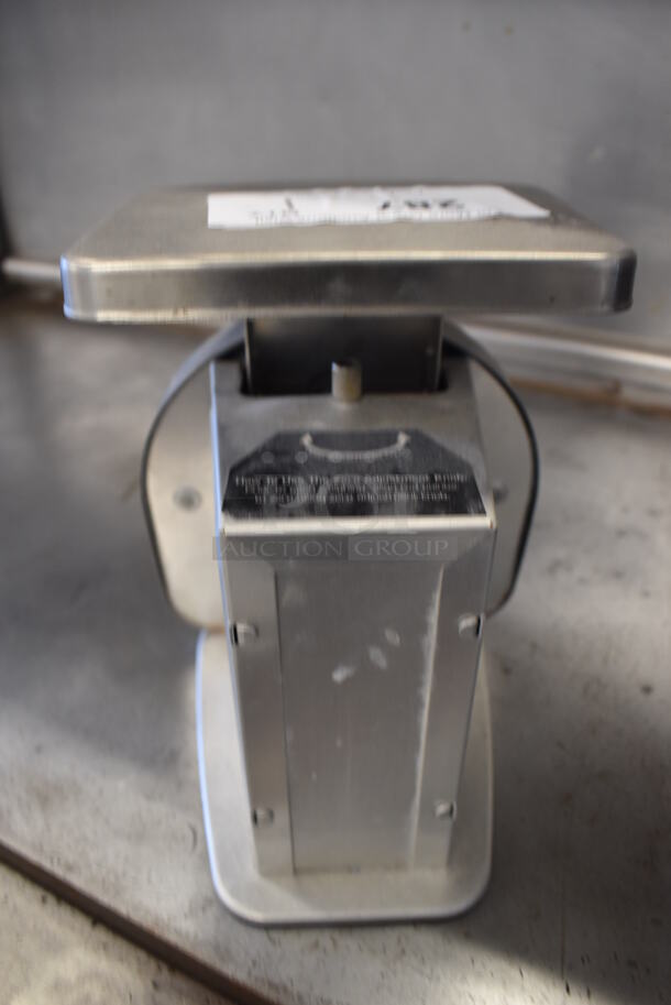 Pelouze Y50 Stainless Steel Countertop Food Portioning Scale. 6.5x7x9 - Image 4 of 5