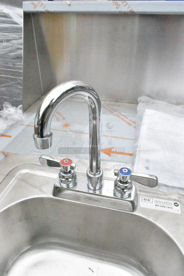 BK Resource BK-DIS-1515 Stainless Steel Commercial Portable Sink on Commercial Casters. Bay 12.5x10.5x6 - Image 7 of 12