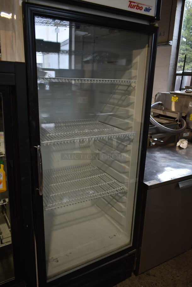 Turbo Air TGM-22R Metal Commercial Single Door Reach In Cooler Merchandiser w/ Poly Coated Racks. 115 Volts, 1 Phase. Tested and Working! - Image 3 of 7