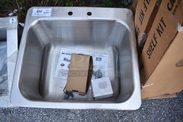 BRAND NEW! Kason 60463002008 Stainless Steel Single Bay Drop In Sink.  - Image 3 of 5