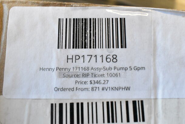 BRAND NEW SCRATCH AND DENT! Henny Penny 171168 Assy-Sub Pump 5 Gpm - Image 5 of 5