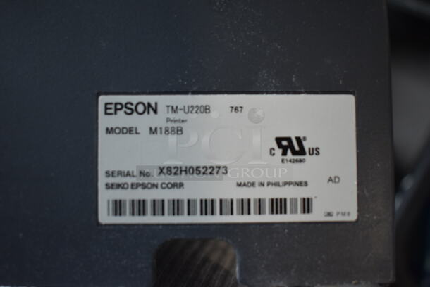 Epson M188B Countertop Receipt Printer. - Image 5 of 5