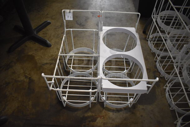 ALL ONE MONEY! Lot of 10 White Poly Coated Baskets. 10.5x22x16 - Image 6 of 9