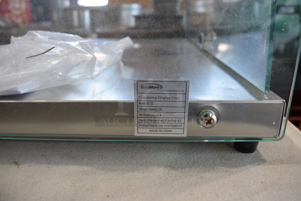 BRAND NEW! KoolMore Model DC-2C Glass Countertop Dry Display Case. 22x15x15 - Image 5 of 5