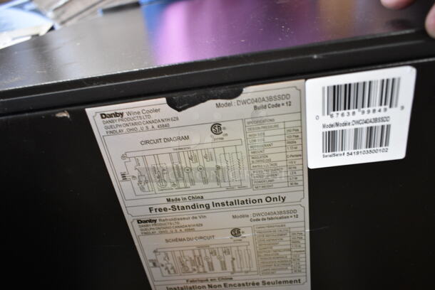 BRAND NEW SCRATCH AND DENT! Danby DWC040A3BSSDD 38 Bottle Free-Standing Metal Wine Cooler Merchandiser. 115 Volts, 1 Phase. Tested and Working! - Image 6 of 6