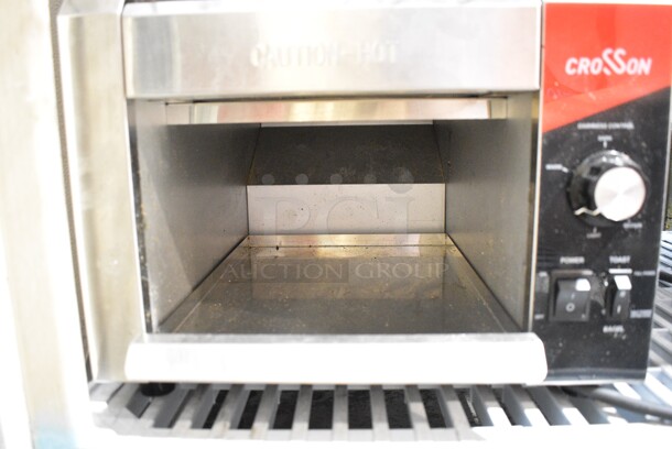 2024 Crosson CCT-500 Stainless Steel Commercial Countertop Electric Powered Conveyor Toaster Oven. 120 Volts, 1 Phase. Tested and Working! - Image 4 of 5