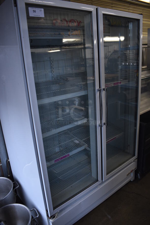 National Model ULG50BCP-6 Baskin Robbins Metal Commercial 2 Door Reach In Freezer Merchandiser w/ Poly Coated Racks. 115/208-230 Volts, 1 Phase. 51x35x80 - Image 2 of 6